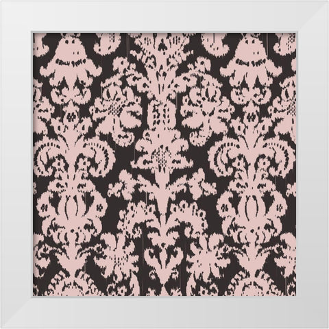 Gem Ikat 3 White Modern Wood Framed Art Print by Allen, Candace