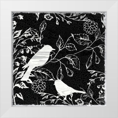 Bird Silo White Modern Wood Framed Art Print by Lula Bijoux and Company