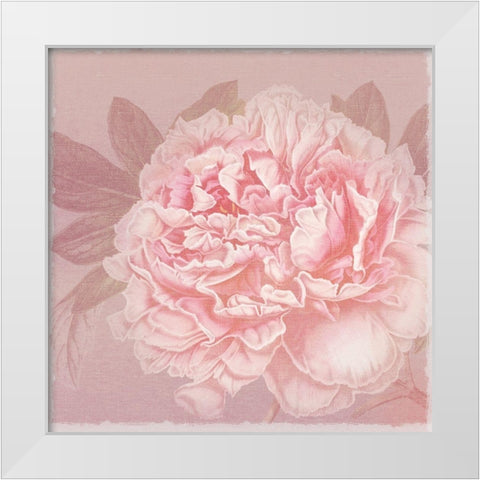 Spring Eden Peony 2 White Modern Wood Framed Art Print by Lula Bijoux and Company