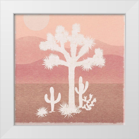 Joshua Tree 2 White Modern Wood Framed Art Print by Lula Bijoux And Company