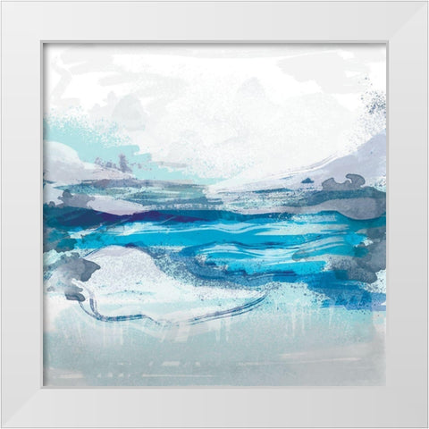 Coastal 1 White Modern Wood Framed Art Print by Lula Bijoux and Company