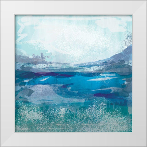 Coastal 2 White Modern Wood Framed Art Print by Lula Bijoux and Company