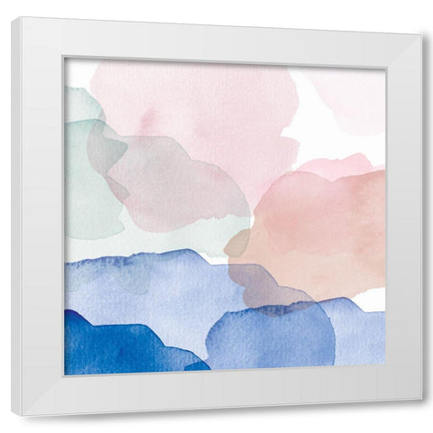 Club Med Watercolors 1 White Modern Wood Framed Art Print by Lula Bijoux And Company