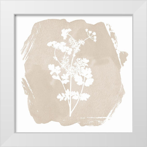 Sweet Sophisticate Floral 2 White Modern Wood Framed Art Print by Lula Bijoux And Company