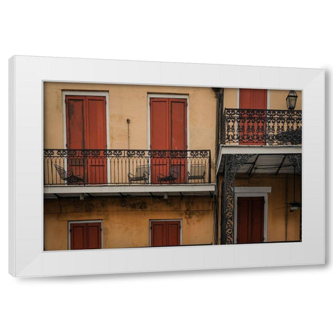 Red Entrance White Modern Wood Framed Art Print by Taylor, Glenn