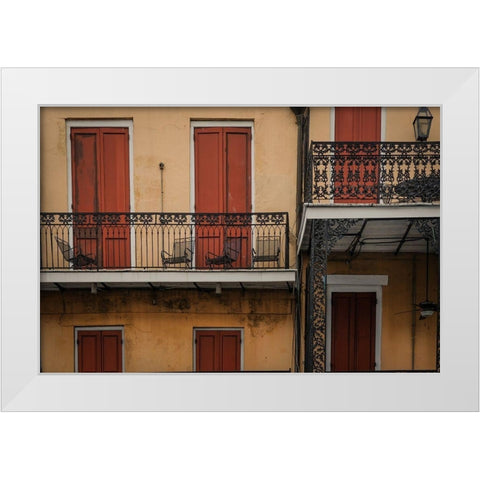 Red Entrance White Modern Wood Framed Art Print by Taylor, Glenn