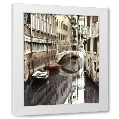 VeniceIII White Modern Wood Framed Art Print by Poinski, Dianne