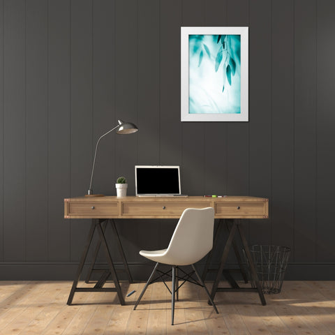 Emerald Variation 1 White Modern Wood Framed Art Print by Poinski, Dianne