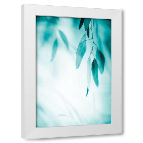 Emerald Variation 1 White Modern Wood Framed Art Print by Poinski, Dianne