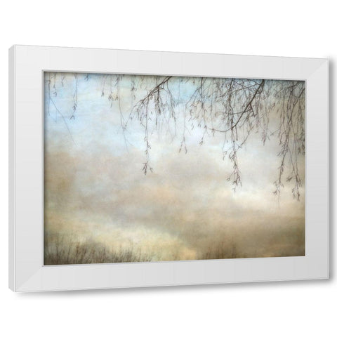 Winter Dusk White Modern Wood Framed Art Print by Poinski, Dianne