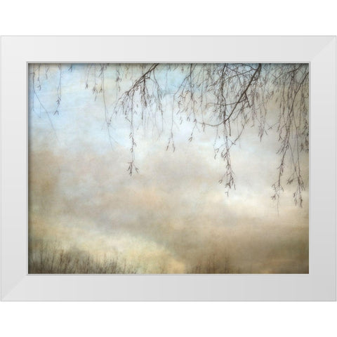 Winter Dusk White Modern Wood Framed Art Print by Poinski, Dianne