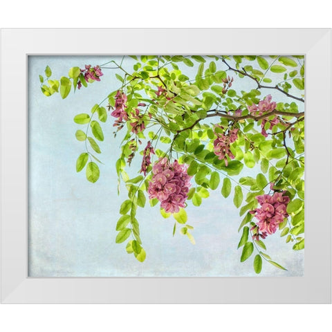 Looking up White Modern Wood Framed Art Print by Poinski, Dianne