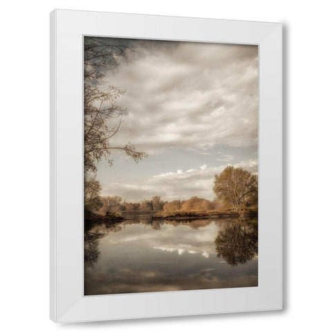 Reflect 2 White Modern Wood Framed Art Print by Poinski, Dianne