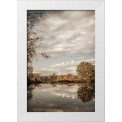 Reflect 2 White Modern Wood Framed Art Print by Poinski, Dianne