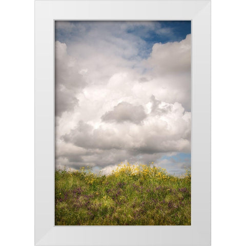 Blue Sky Vista 2 White Modern Wood Framed Art Print by Poinski, Dianne