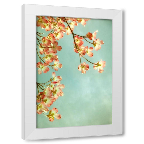 Pink Petals 3 White Modern Wood Framed Art Print by Poinski, Dianne