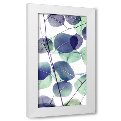 Vibrant Leaves 2 White Modern Wood Framed Art Print by Poinski, Dianne