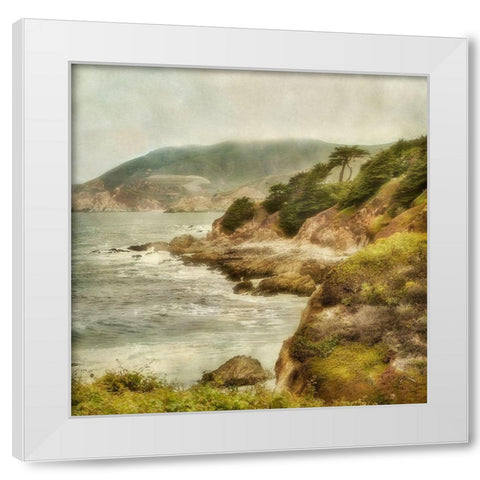 Point Montra II White Modern Wood Framed Art Print by Poinski, Dianne