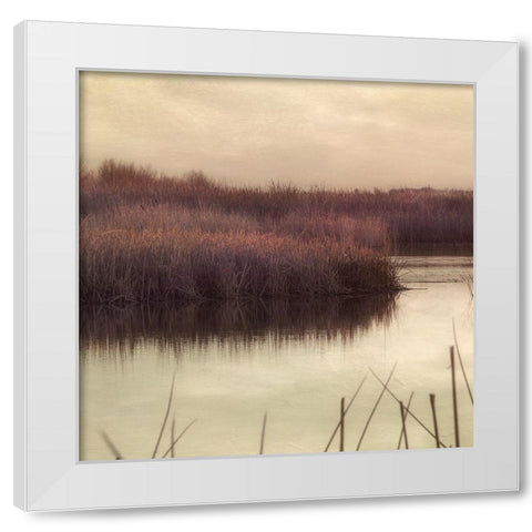 Wetlands Marsh 2 White Modern Wood Framed Art Print by Poinski, Dianne