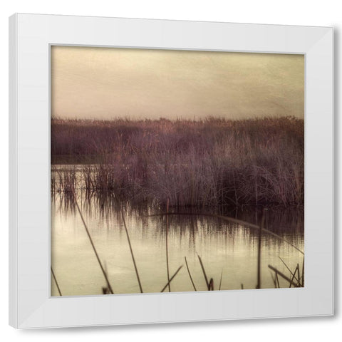 Wetlands Marsh 3 White Modern Wood Framed Art Print by Poinski, Dianne