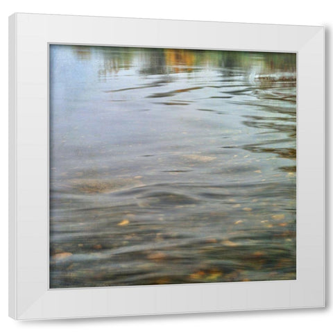 Riverrock 2 White Modern Wood Framed Art Print by Poinski, Dianne