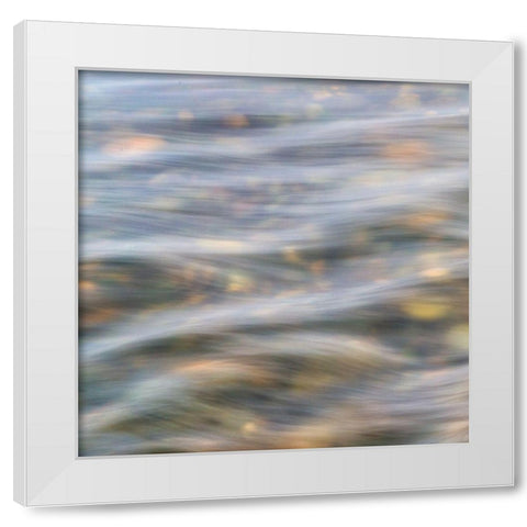 Flow 1 White Modern Wood Framed Art Print by Poinski, Dianne