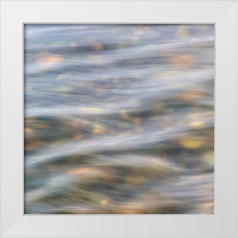 Flow 1 White Modern Wood Framed Art Print by Poinski, Dianne