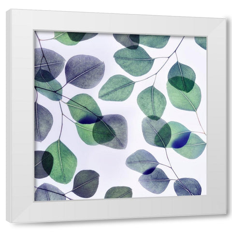 Vibrant Leaves 2 White Modern Wood Framed Art Print by Poinski, Dianne