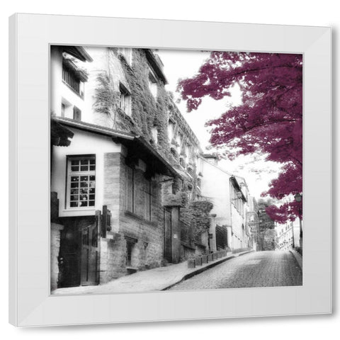 Eggplant Montmartre White Modern Wood Framed Art Print by Poinski, Dianne