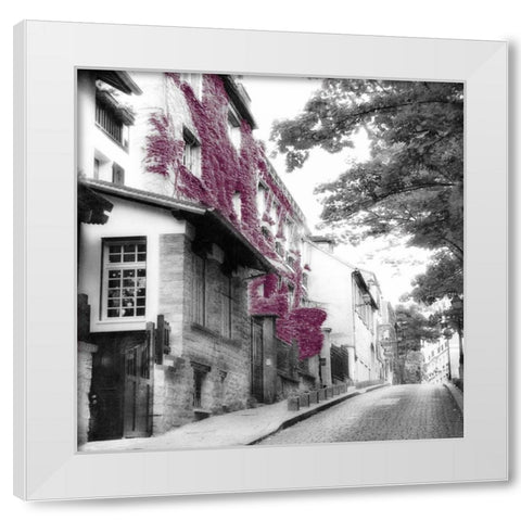 Eggplant Montmartre White Modern Wood Framed Art Print by Poinski, Dianne