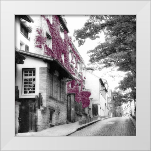 Eggplant Montmartre White Modern Wood Framed Art Print by Poinski, Dianne