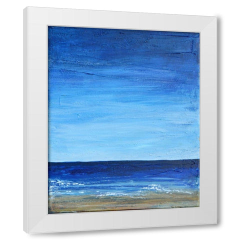 Peaceful Ocean View 2 White Modern Wood Framed Art Print by Jenner, Roya