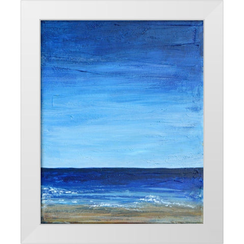 Peaceful Ocean View 2 White Modern Wood Framed Art Print by Jenner, Roya