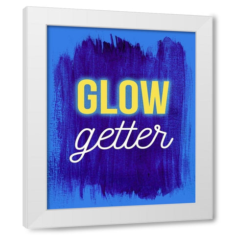 Glow Getter White Modern Wood Framed Art Print by Jenner, Roya