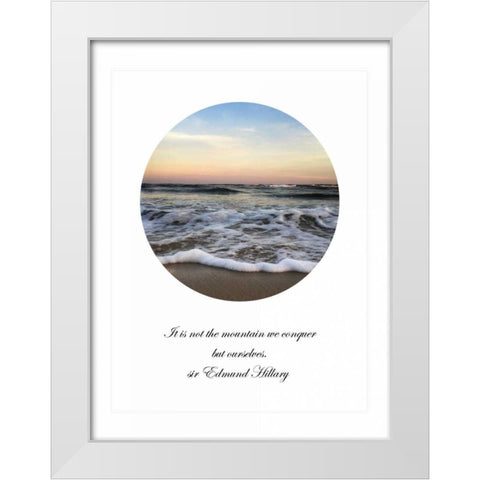 It Is Not The Mountain White Modern Wood Framed Art Print by Rowland, Joseph