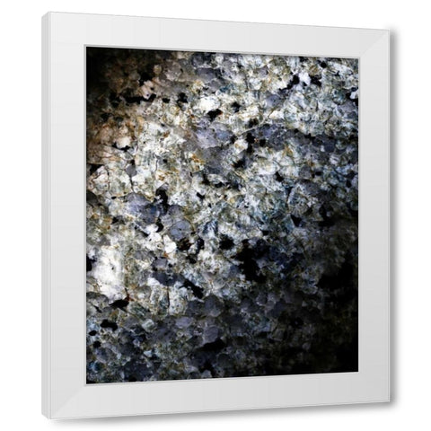 Gray Minerals 1 White Modern Wood Framed Art Print by De Carvalho, Sandro