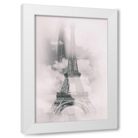 Eiffel 4 White Modern Wood Framed Art Print by De Carvalho, Sandro