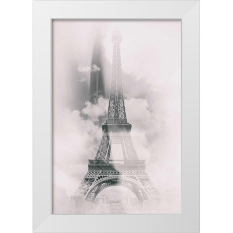 Eiffel 4 White Modern Wood Framed Art Print by De Carvalho, Sandro