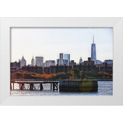 Freedom Tower No People White Modern Wood Framed Art Print by De Carvalho, Sandro