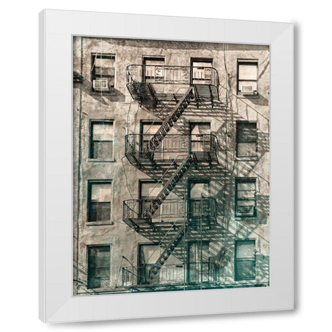 City Escapes 2 White Modern Wood Framed Art Print by De Carvalho, Sandro