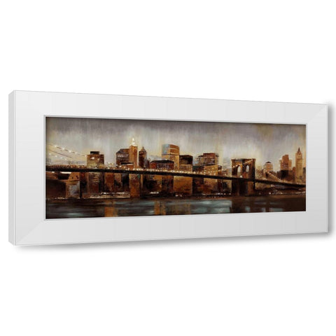Rusted Brooklyn 1 White Modern Wood Framed Art Print by Sunny