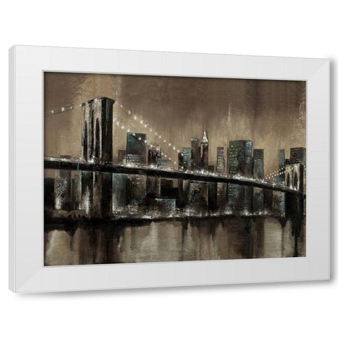 Brooklyn Noir 1 White Modern Wood Framed Art Print by Sunny