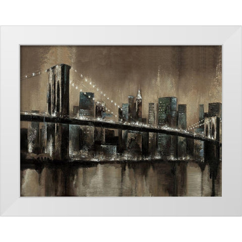 Brooklyn Noir 1 White Modern Wood Framed Art Print by Sunny