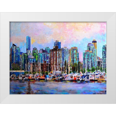 City Life 2 White Modern Wood Framed Art Print by Ghanooni, Sarah