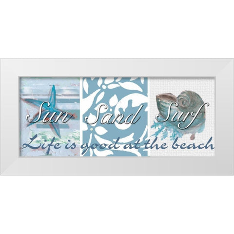 . White Modern Wood Framed Art Print by Haynes, Smith