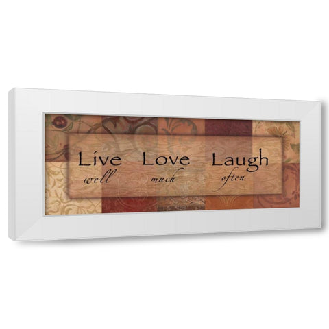 . White Modern Wood Framed Art Print by Haynes, Smith