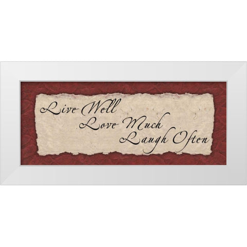 . White Modern Wood Framed Art Print by Haynes, Smith