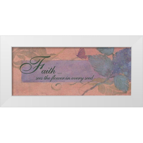 . White Modern Wood Framed Art Print by Haynes, Smith