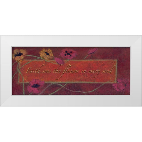 . White Modern Wood Framed Art Print by Haynes, Smith