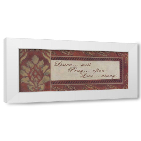 . White Modern Wood Framed Art Print by Haynes, Smith